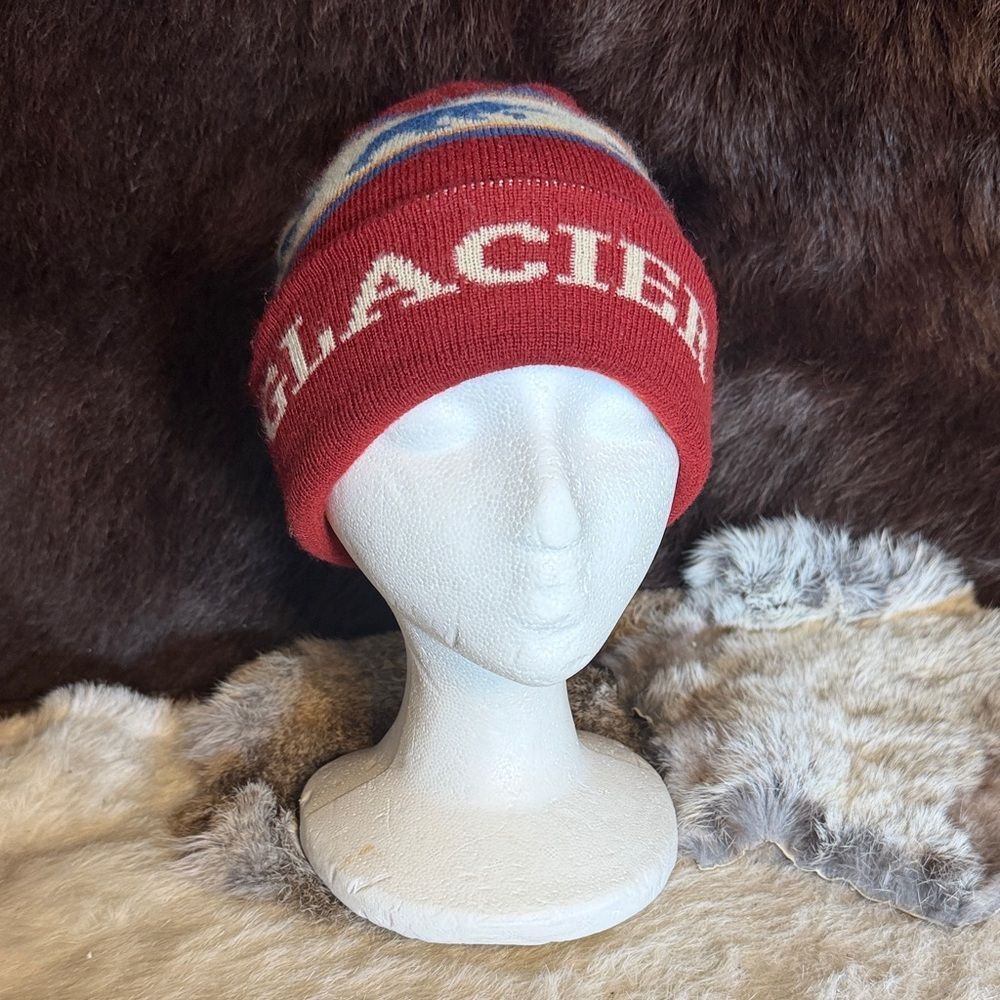 Deep rust orange  'GLACIER' Knit Beanie Hat OS (6022A)